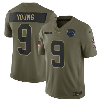 Youth Carolina Panthers #9 Bryce Young Nike Olive 2025 Salute to Service Limited Jersey Youth Carolina Panthers #9 Bryce Young Nike Olive 2025 Salute to Service Limited Jersey
