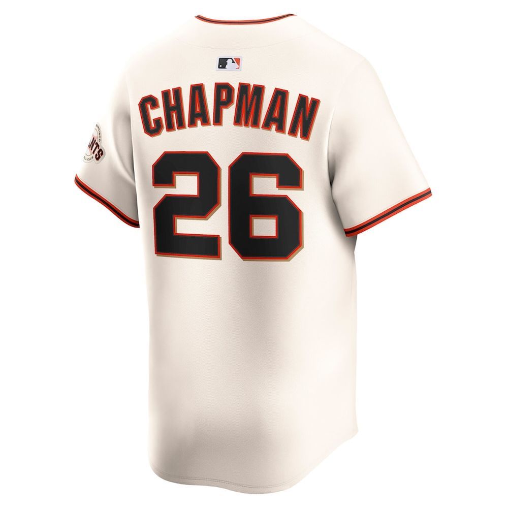 Men's San Francisco Giants #26 Matt Chapman Nike Cream Home Limited Player Jersey