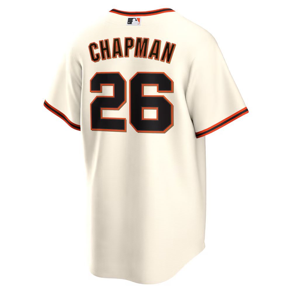 Men's San Francisco Giants #26 Matt Chapman Nike Cream Home Replica Jersey