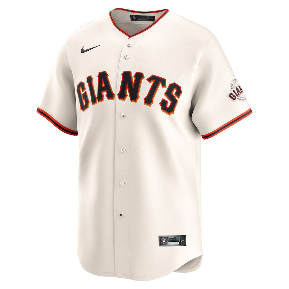 Men's San Francisco Giants #5 Mike Yastrzemski Nike Cream Home Limited Player Jersey