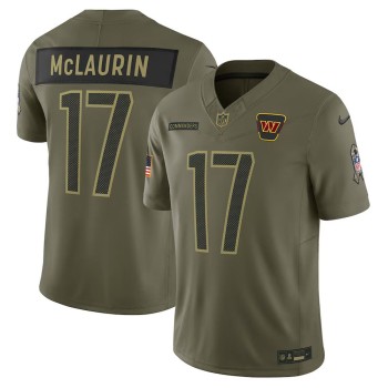 Youth Washington Commanders #17 Terry McLaurin Nike Olive 2025 Salute to Service Limited Jersey Youth Washington Commanders #17 Terry McLaurin Nike Olive 2025 Salute to Service Limited Jersey