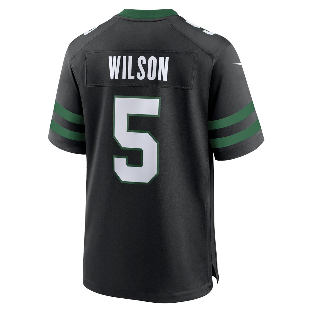 Men's New York Jets Garrett Wilson Legacy Black Alternate Game Jersey