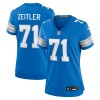 Women's Detroit Lions Kevin Zeitler  Blue Game Jersey