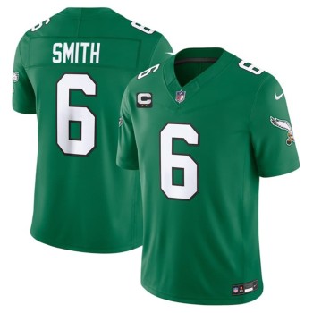 Men's Philadelphia Eagles #6 DeVonta Smith Kelly Green 2026 2-Star C Patch Throwback Vapor F.U.S.E. Untouchable Limited Jersey Men's Philadelphia Eagles #6 DeVonta Smith Kelly Green 2026 2-Star C Patch Throwback Vapor F.U.S.E. Untouchable Limited Jersey