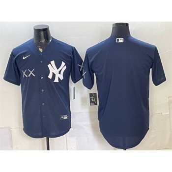 Men's New York Yankees x KAWS Navy Stadium Baseball Jersey