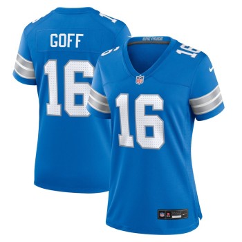 Women's Detroit Lions #16 Jared Goff Blue Game Jersey Women's Detroit Lions #16 Jared Goff Blue Game Jersey