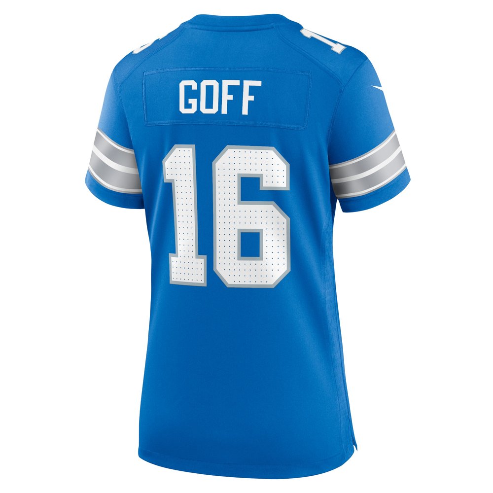 Women's Detroit Lions #16 Jared Goff Blue Game Jersey Women's Detroit Lions #16 Jared Goff Blue Game Jersey