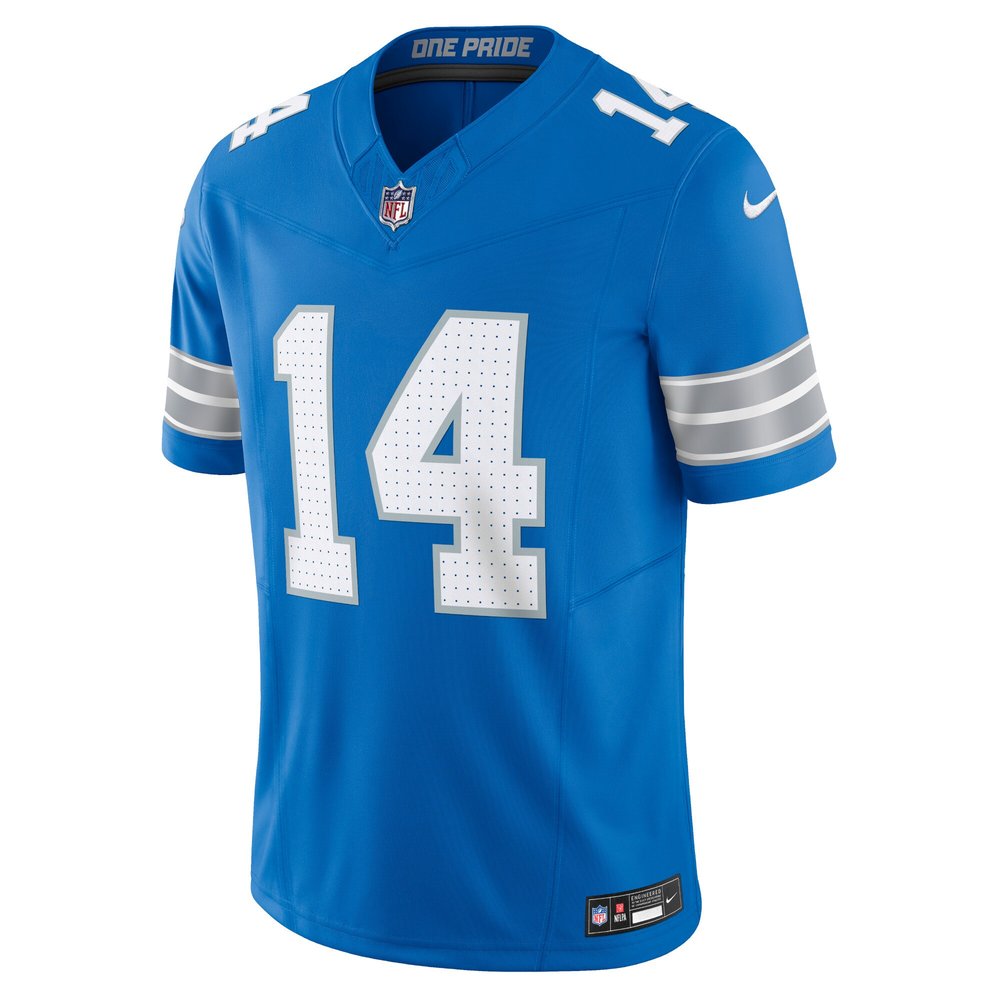 Men's Detroit Lions #14 Amon-Ra St. Brown Blue Vapor F.U.S.E. Limited Jersey