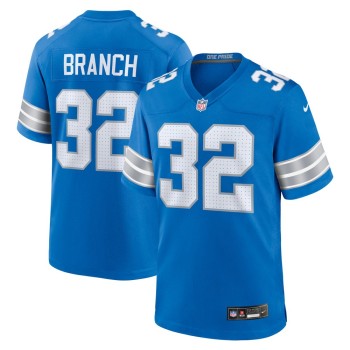 Men's Detroit Lions Brian Branch Blue Game Jersey Men's Detroit Lions Brian Branch Blue Game Jersey