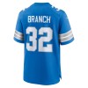 Men's Detroit Lions Brian Branch Blue Game Jersey
