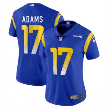 Women's Los Angeles Rams #17 Davante Adams Blue Vapor Untouchable Limited Stitched Jersey Women's Los Angeles Rams #17 Davante Adams Blue Vapor Untouchable Limited Stitched Jersey