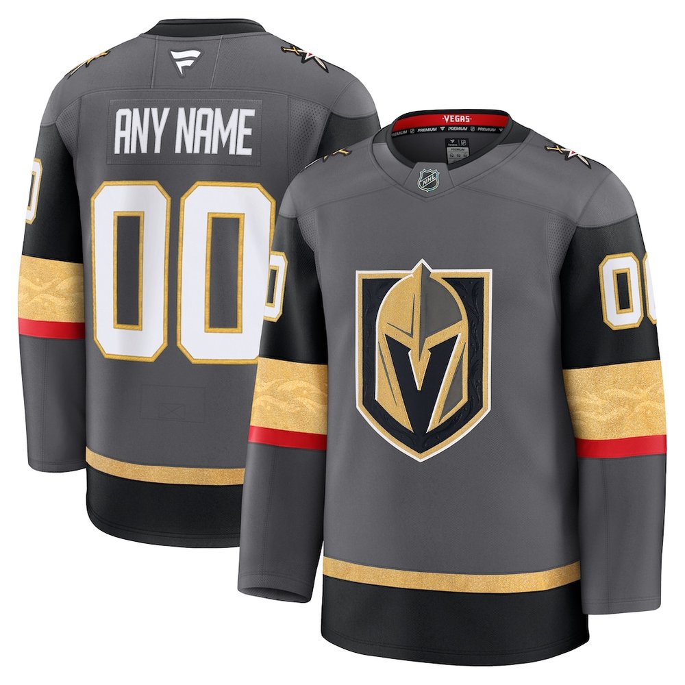Youth Vegas Golden Knights Gray Alternate Custom Jersey