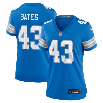 Women's Detroit Lions Jake Bates Blue Team Game Jersey Women's Detroit Lions Jake Bates Blue Team Game Jersey