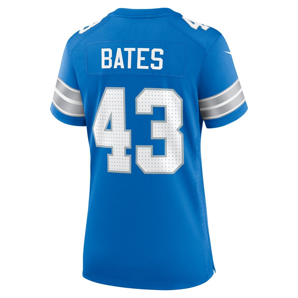 Women's Detroit Lions Jake Bates Blue Team Game Jersey Women's Detroit Lions Jake Bates Blue Team Game Jersey