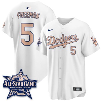 Men's Los Angeles Dodgers #5 Freddie Freeman White 2026 MLB All-Star Jersey Men's Los Angeles Dodgers #5 Freddie Freeman White 2026 MLB All-Star Jersey