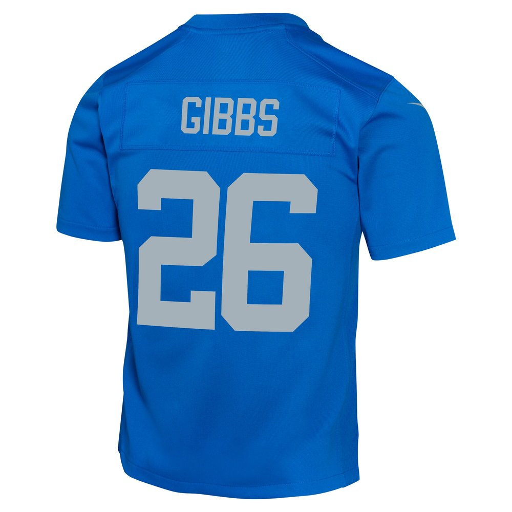 Youth Detroit Lions #26 Jahmyr Gibbs Blue Alternate Game Jersey