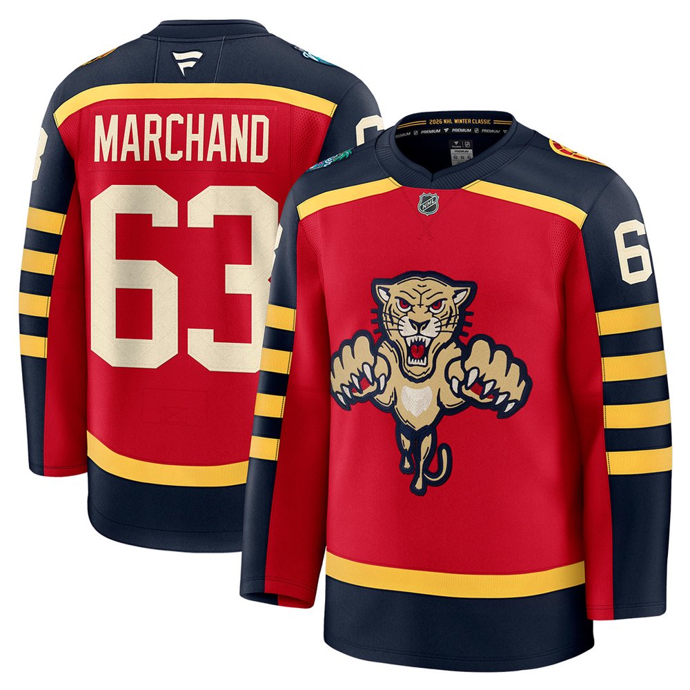 Youth Florida Panthers #63 Brad Marchand Red NHL 2026 Winter Classic Jersey Youth Florida Panthers #63 Brad Marchand Red NHL 2026 Winter Classic Jersey