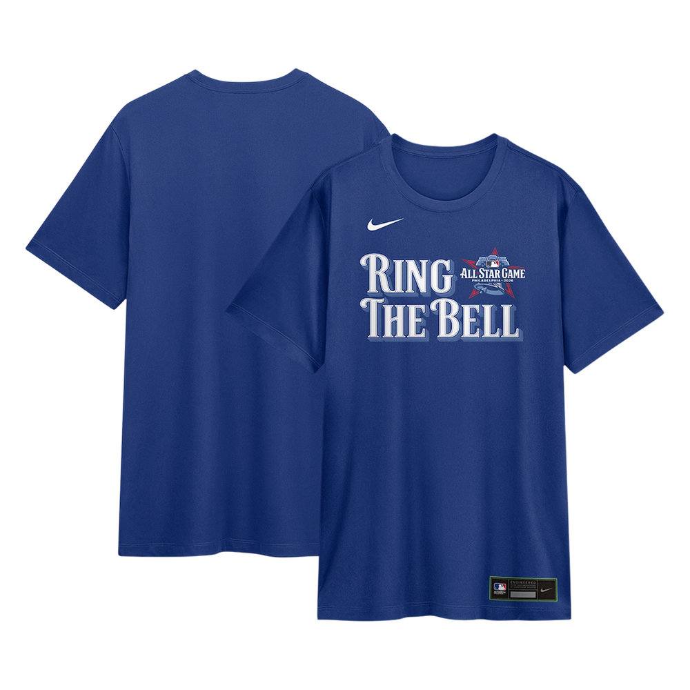 Men's 2026 MLB All-Star Game Nike Royal Authentic Collection Ring The Bell Tri-Blend Dri-FIT T-Shirt