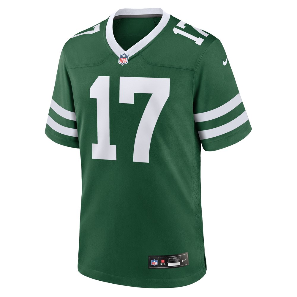 Men's New York Jets #17 Davante Adams Legacy Green Game Jersey