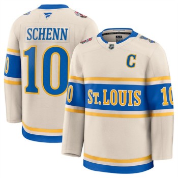 Youth St. Louis Blues #10 Brayden Schenn Cream 2024-25 Winter Classic Stitched Hockey Jersey Youth St. Louis Blues #10 Brayden Schenn Cream 2024-25 Winter Classic Stitched Hockey Jersey