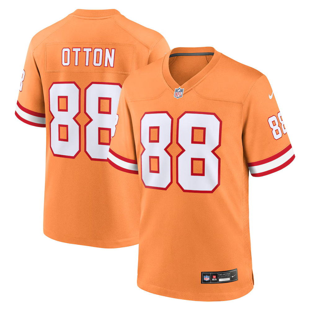Men's Tampa Bay Buccaneers #88 Cade Otton Nike Orange Alternate Game Jersey