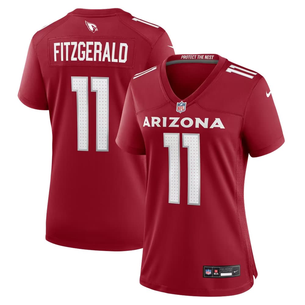 Women's Arizona Cardinals #11 Larry Fitzgerald Nike Red Team Retired Game Jersey Women's Arizona Cardinals #11 Larry Fitzgerald Nike Red Team Retired Game Jersey