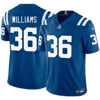 Men's Indianapolis Colts #36 Roydell Williams Blue 2026 Vapor F.U.S.E. Limited Jersey