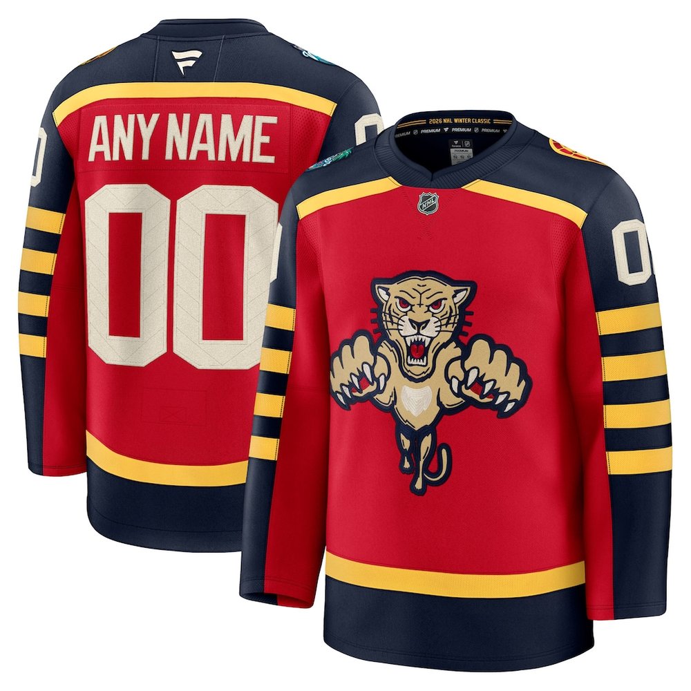 Youth Florida Panthers Red 2026 NHL Winter Classic Custom Jersey Youth Florida Panthers Red 2026 NHL Winter Classic Custom Jersey