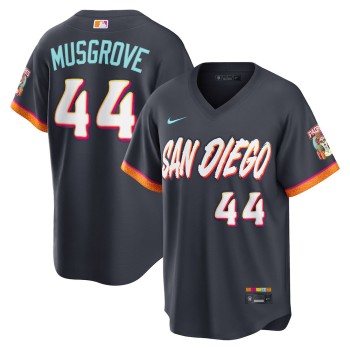 Men's San Diego Padres #44 Joe Musgrove Nike Obsidian 2026 City Connect Stadium Jersey