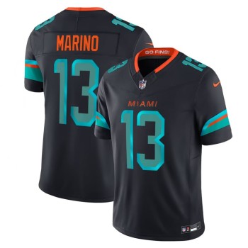 Men's Miami Dolphins #13 Dan Marino Nike Navy 2026 Rivalries Collection Stitched Limited Jersey Men's Miami Dolphins #13 Dan Marino Nike Navy 2026 Rivalries Collection Stitched Limited Jersey