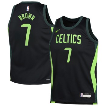 Youth Boston Celtics Jaylen Brown Black 2024/25 Swingman Player Jersey - City Edition Youth Boston Celtics Jaylen Brown Black 2024/25 Swingman Player Jersey - City Edition