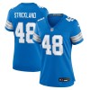 Women's Detroit Lions Loren Strickland  Blue Game Jersey