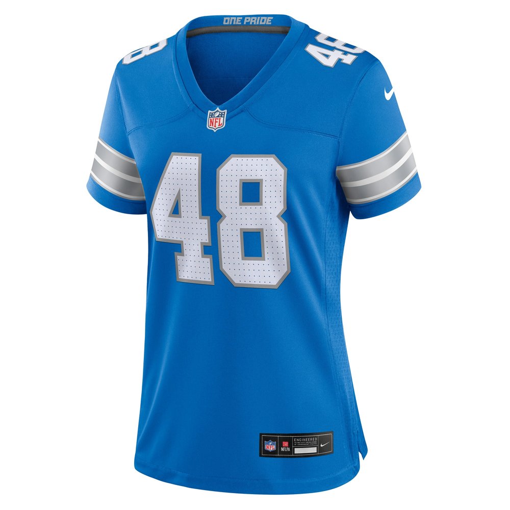 Women's Detroit Lions Loren Strickland  Blue Game Jersey