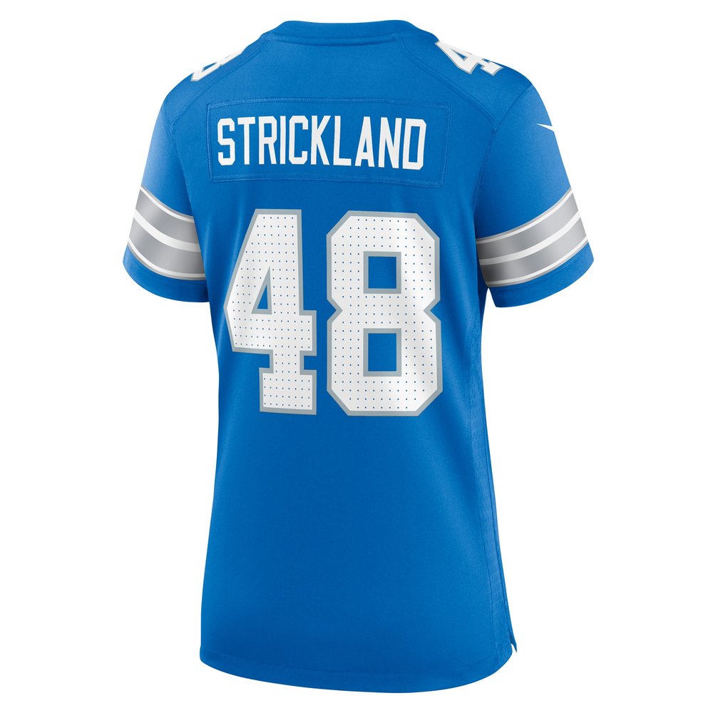 Women's Detroit Lions Loren Strickland  Blue Game Jersey