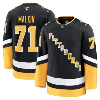 Men's Pittsburgh Penguins #71 Evgeni Malkin Black Alternate Premium Jersey Men's Pittsburgh Penguins #71 Evgeni Malkin Black Alternate Premium Jersey