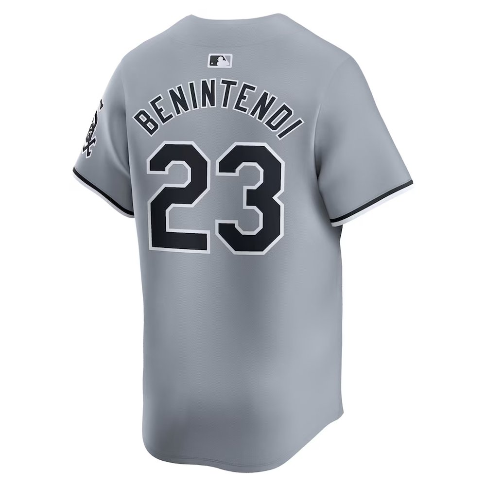 Men's Chicago White Sox #23 Andrew Benintendi Nike Gray Road Limited Player Jersey