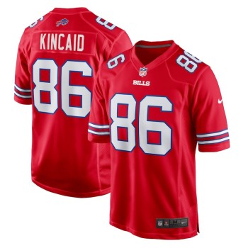Men's Buffalo Bills #86 Dalton Kincaid Red Alternate Game Jersey