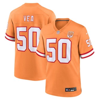 Men's Tampa Bay Buccaneers #50 Vita Vea Nike Creamsicle 50th Season Game Jersey
