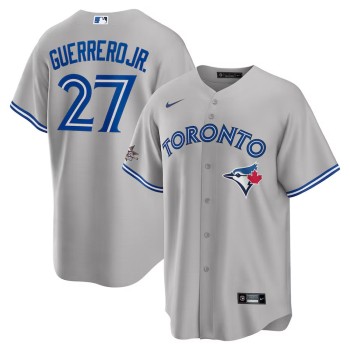 Men's Toronto Blue Jays #27 Vladimir Guerrero Jr. Nike Gray 2025 MLB All-Star Game Road Replica Player Jersey Men's Toronto Blue Jays #27 Vladimir Guerrero Jr. Nike Gray 2025 MLB All-Star Game Road Replica Player Jersey
