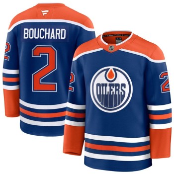 Youth Edmonton Oilers #2 Evan Bouchard Royal Home Jersey Youth Edmonton Oilers #2 Evan Bouchard Royal Home Jersey