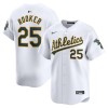 Men's Oakland Athletics #25 Brent Rooker White Home Limited Player Jersey
