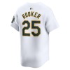 Men's Oakland Athletics #25 Brent Rooker White Home Limited Player Jersey