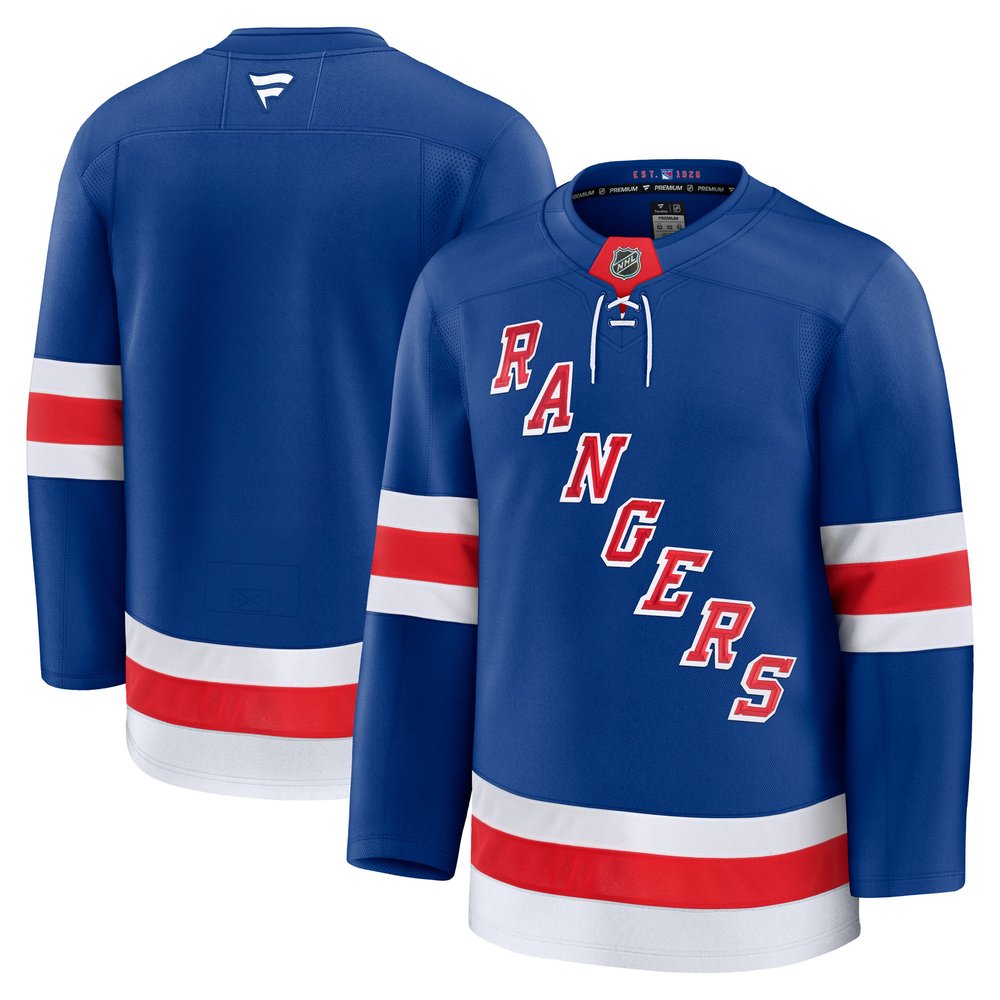 Men's New York Rangers Blue Home Premium Jersey Men's New York Rangers Blue Home Premium Jersey