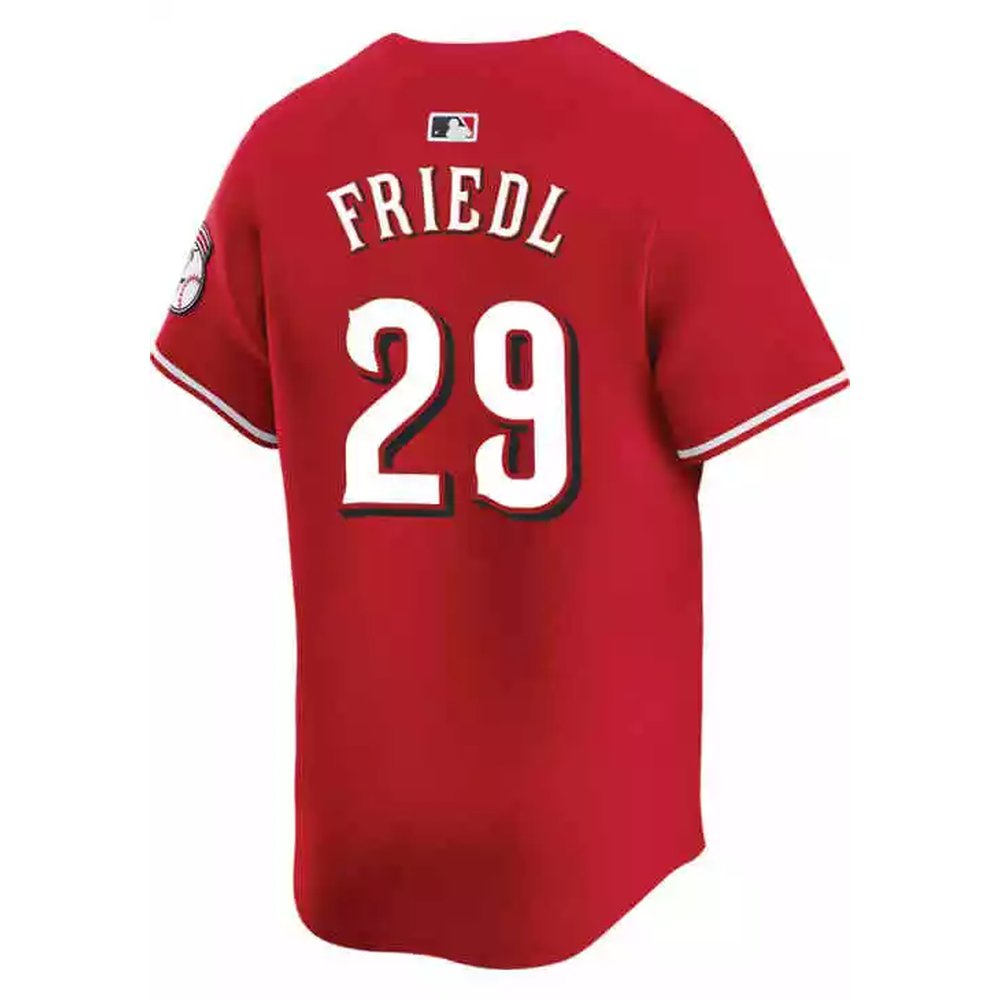 Men's Cincinnati Reds #29 TJ Friedl Nike Red Home Limited Player Jersey