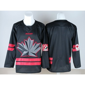 Youth Canada Hockey Black 2026 Away Replica Jersey