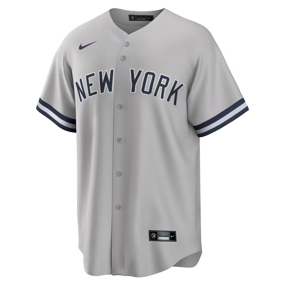 Men's New York Yankees #45 Gerrit Cole Gray Road Replica Player Name Jersey