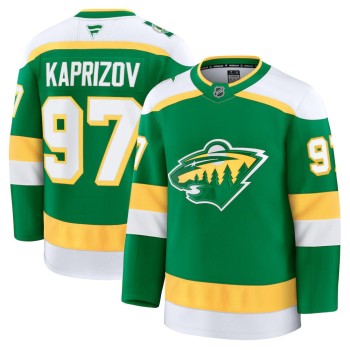 Youth Minnesota Wild #97 Kirill Kaprizov Green 2024-25 Alternate With A Patch Stitched Hockey Jersey Youth Minnesota Wild #97 Kirill Kaprizov Green 2024-25 Alternate With A Patch Stitched Hockey Jersey