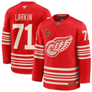 Youth Detroit Red Wings #71 Dylan Larkin Red 2025 With C Patch Centennial Premium Stitched Hockey Jersey Youth Detroit Red Wings #71 Dylan Larkin Red 2025 With C Patch Centennial Premium Stitched Hockey Jersey