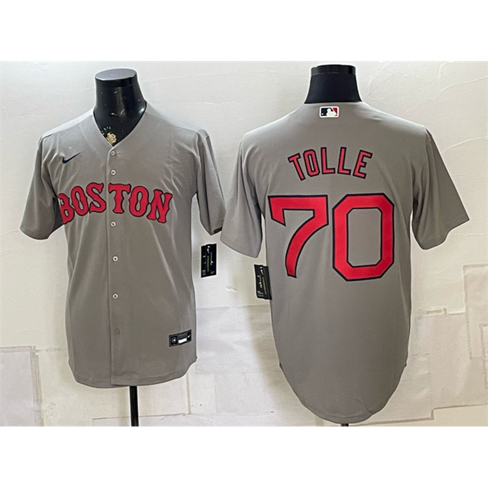 Youth Boston Red Sox #70 Payton Tolle Grey Cool Base Jersey