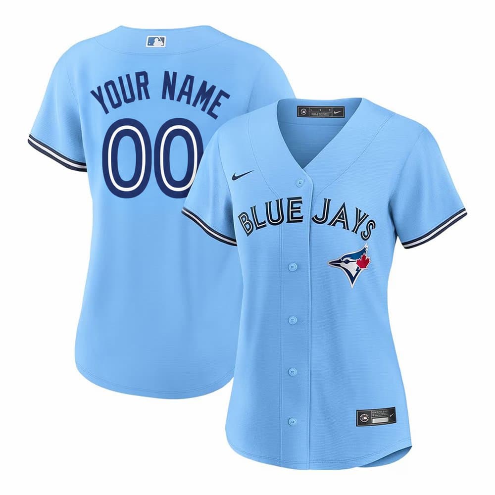 Women's Toronto Blue Jays Blue Stitched Baseball Custom Jersey